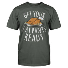 Load image into Gallery viewer, Get Your Fat Pants Ready - T Shirt - men_charcoal_6df35b05-83e2-4a8a-b81c-cfc4dca1dee6