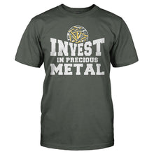 Load image into Gallery viewer, Invest in Precious Metal - T Shirt - men_charcoal_76d8b6bb-49e1-4c4a-8922-7dc7278e1dd1