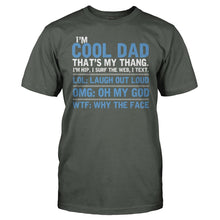 Load image into Gallery viewer, I'm The Cool Dad, That's My Thang - T Shirt - men_charcoal_7cf2173c-de52-4404-9a04-7a54070ac2be
