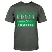 Load image into Gallery viewer, I'm A Drinker, Not A Fighter - T Shirt - men_charcoal_a18ebee4-c75a-49e5-ad0a-2054f4090dd7