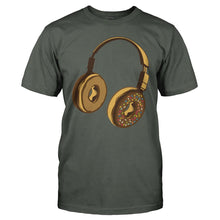 Load image into Gallery viewer, Donut Headphones - T Shirt - men_charcoal_cf82a4ee-5149-4959-b3da-70fc463f7ddd
