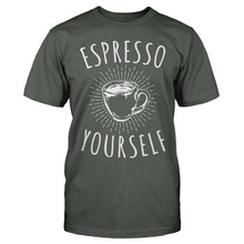 Load image into Gallery viewer, Espresso Yourself - T Shirt - men_charcoal_d43756e4-cba2-4eaf-95f1-ffdfb38da947