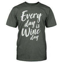 Load image into Gallery viewer, Every Day Is Wine Day - T Shirt - men_charcoal_d61f8c8f-f4c7-4ce1-b614-98410e5ac78a