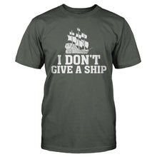 Load image into Gallery viewer, I Don't Give A Ship - T Shirt - men_charcoal_d851f6c2-f88a-47e2-a27a-c67aa0eece8c