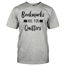 Load image into Gallery viewer, Bookmarks Are For Quitters - T Shirt - men_heather
