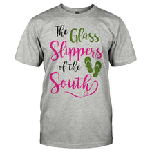 Load image into Gallery viewer, Flip Flops - The Glass Slippers Of The South - T Shirt - men_heathergrey_234e35de-bfdb-4298-a7d6-4d868d24e71e