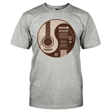 Load image into Gallery viewer, Guitar Yin Yang - T Shirt - men_heathergrey_2530291f-b857-4442-8384-2b53b4e4bb24