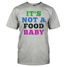 Load image into Gallery viewer, It's Not A Food Baby - T Shirt - men_heathergrey_55d4b37e-e5a9-4af2-8483-ce93f1885e98