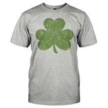 Load image into Gallery viewer, Distressed Shamrock - T Shirt - men_heathergrey_a92a3c43-52d4-4fab-afee-6460c1ef1d41