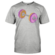 Load image into Gallery viewer, Donut Barbell - T Shirt - men_heathergrey_acda32a5-1fd5-4379-a80f-c67d82f35be2
