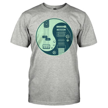 Load image into Gallery viewer, Bass &amp; Guitar Yin Yang - T Shirt - men_heathergrey_f715628a-aef2-497b-a35d-14d57ce11929