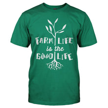 Load image into Gallery viewer, Farm Life Is The Good Life - T Shirt - men_kelly