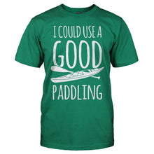 Load image into Gallery viewer, I Could Use A Good Paddling - T Shirt - men_kellygreen_1798bf51-e5bd-4d08-98c1-3325e56ddf6d