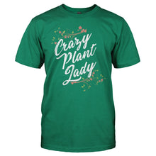 Load image into Gallery viewer, Crazy Plant Lady - T Shirt - men_kellygreen_d5ad3658-9a9b-4fda-93e3-5595c0a0f481