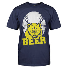 Load image into Gallery viewer, Bear + Deer = Beer - T Shirt - men_navy_04252635-6a0f-423a-bd4c-6392738a63b0