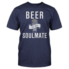Load image into Gallery viewer, Beer Is My Soulmate - T Shirt - men_navy_104434d6-cd9d-455a-b2f4-82bf95e5a3f2