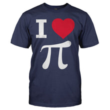 Load image into Gallery viewer, I Love Pi - T Shirt - men_navy_1c74f58f-cbea-46b2-b40f-8ab30411b329