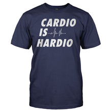 Load image into Gallery viewer, Cardio Is Hardio - T Shirt - men_navy_250d5d5b-ee65-4d98-8532-a59bd0d0267c