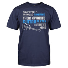 Load image into Gallery viewer, I Married My Favorite Guitar Player - T Shirt - men_navy_2c333423-df9b-46d6-a69f-c58b9677d8e4