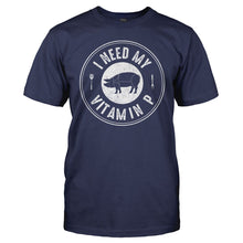 Load image into Gallery viewer, I Need My Vitamin P - T Shirt - men_navy_63a66449-dfdc-4152-8f97-c45dc8213aab