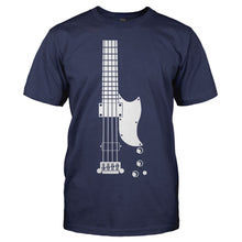 Load image into Gallery viewer, G-Bass Guitar - T Shirt - men_navy_6e9ee254-6968-4368-9afe-9d2f1d6dcbcf