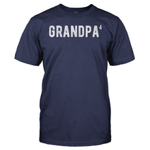 Load image into Gallery viewer, Grandpa To The Fourth Power - T Shirt - men_navy_758ad5a4-7c22-4020-a512-8937e8a76f99