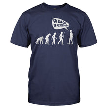 Load image into Gallery viewer, Evolution - Go Back, We Messed Up! - T Shirt - men_navy_95b4056a-4432-430b-8a6e-d82ee9ae8deb