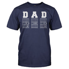 Load image into Gallery viewer, Guitar DAD - T Shirt - men_navy_a684f5db-33ae-425f-9dea-6dc726d3b80a