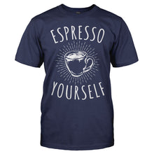 Load image into Gallery viewer, Espresso Yourself - T Shirt - men_navy_a971dacf-02da-4c4e-8e5c-6f5f35329cfd