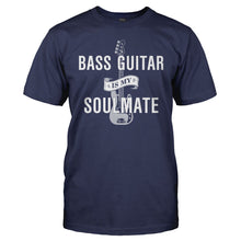 Load image into Gallery viewer, Bass Guitar Is My Soulmate - T Shirt - men_navy_ad9c11c0-6646-4d64-8cfa-ede6a8a1a223