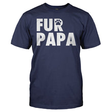 Load image into Gallery viewer, Fur Papa - T Shirt - men_navy_b80e0be3-c485-4b82-9fe1-dcffc3c4ebce