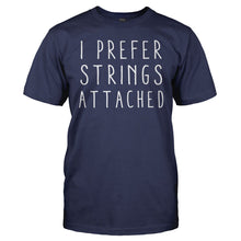 Load image into Gallery viewer, I Prefer Strings Attached - T Shirt - men_navy_ca37e2db-1f99-42fa-8971-0ee3d54eba15