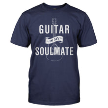 Load image into Gallery viewer, Guitar Is My Soulmate - T Shirt - men_navy_cfb3fa90-dfba-4389-9b65-914161c4c49a