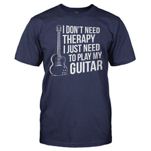 Load image into Gallery viewer, I Don't Need Therapy, I Just Need to Play Guitar - T Shirt - men_navy_dc7bb284-4d7c-40f1-a044-b7917394fafe
