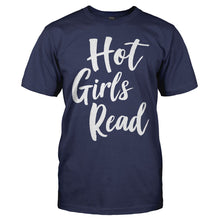 Load image into Gallery viewer, Hot Girls Read - T Shirt - men_navy_dce22502-f348-4901-a1f8-76aa77657047