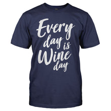 Load image into Gallery viewer, Every Day Is Wine Day - T Shirt - men_navy_dd240ae3-bd7e-41ca-adaf-1b0930a61534