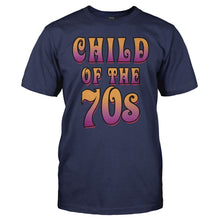 Load image into Gallery viewer, Child Of The 70s - T Shirt - men_navyblue_0ec4d4e4-9476-4362-bf36-e2e1cfc86f74