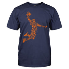Load image into Gallery viewer, Basketball Player - T Shirt - men_navyblue_a1970d0e-6f5b-4c62-91ca-56d251898f4b