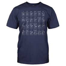 Load image into Gallery viewer, Chord Chart - T Shirt - men_navyblue_c96a74d4-d6db-4b6c-b9d0-3479c6a4c6fe