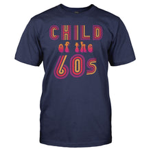 Load image into Gallery viewer, Child Of The 60s - T Shirt - men_navyblue_d2de1f60-d388-4049-a359-e728707c2339