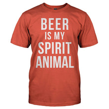 Load image into Gallery viewer, Beer Is My Spirit Animal - T Shirt - men_orange_42b883b6-58a1-473b-8cb2-eaaef3cda3ed