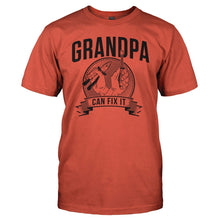Load image into Gallery viewer, Grandpa Can Fix It - T Shirt - men_orange_4be315d9-e76e-4f28-b32b-9136a8d43bc7