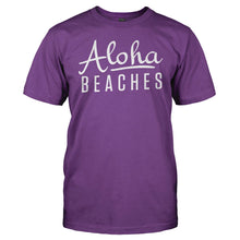 Load image into Gallery viewer, Aloha Beaches - T Shirt - men_purple_0a2092aa-9ce4-46b8-874d-7e5b43c74b3e