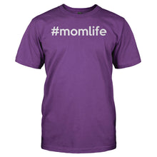 Load image into Gallery viewer, #momlife - T Shirt - men_purple_1cb85319-553f-4d28-8a89-c7f2eddb6678