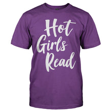 Load image into Gallery viewer, Hot Girls Read - T Shirt - men_purple_5dfb899a-55dc-4a2f-aa87-f58bfb49ba5f