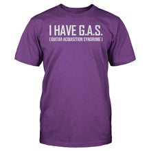 Load image into Gallery viewer, I Have Guitar Acquisition Syndrome - T Shirt - men_purple_b065e9cd-ebc1-416c-add1-3e225b6ae063