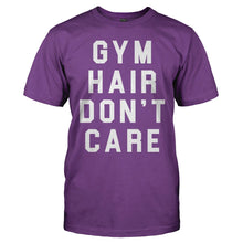 Load image into Gallery viewer, Gym Hair Don't Care - T Shirt - men_purple_bb242df3-0f53-41d2-918a-ffb3ae3916c1