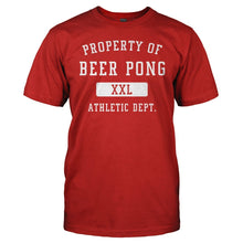 Load image into Gallery viewer, Beer Pong Athletic Dept. - T Shirt - men_red_060501e9-f28a-4877-8f0a-e9b0a5cd2cb3