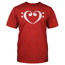 Load image into Gallery viewer, Bass Heart - T Shirt - men_red