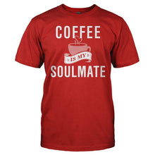 Load image into Gallery viewer, Coffee Is My Soulmate - T Shirt - men_red_866bdc54-c30f-416b-a1c1-1280dba15fbe